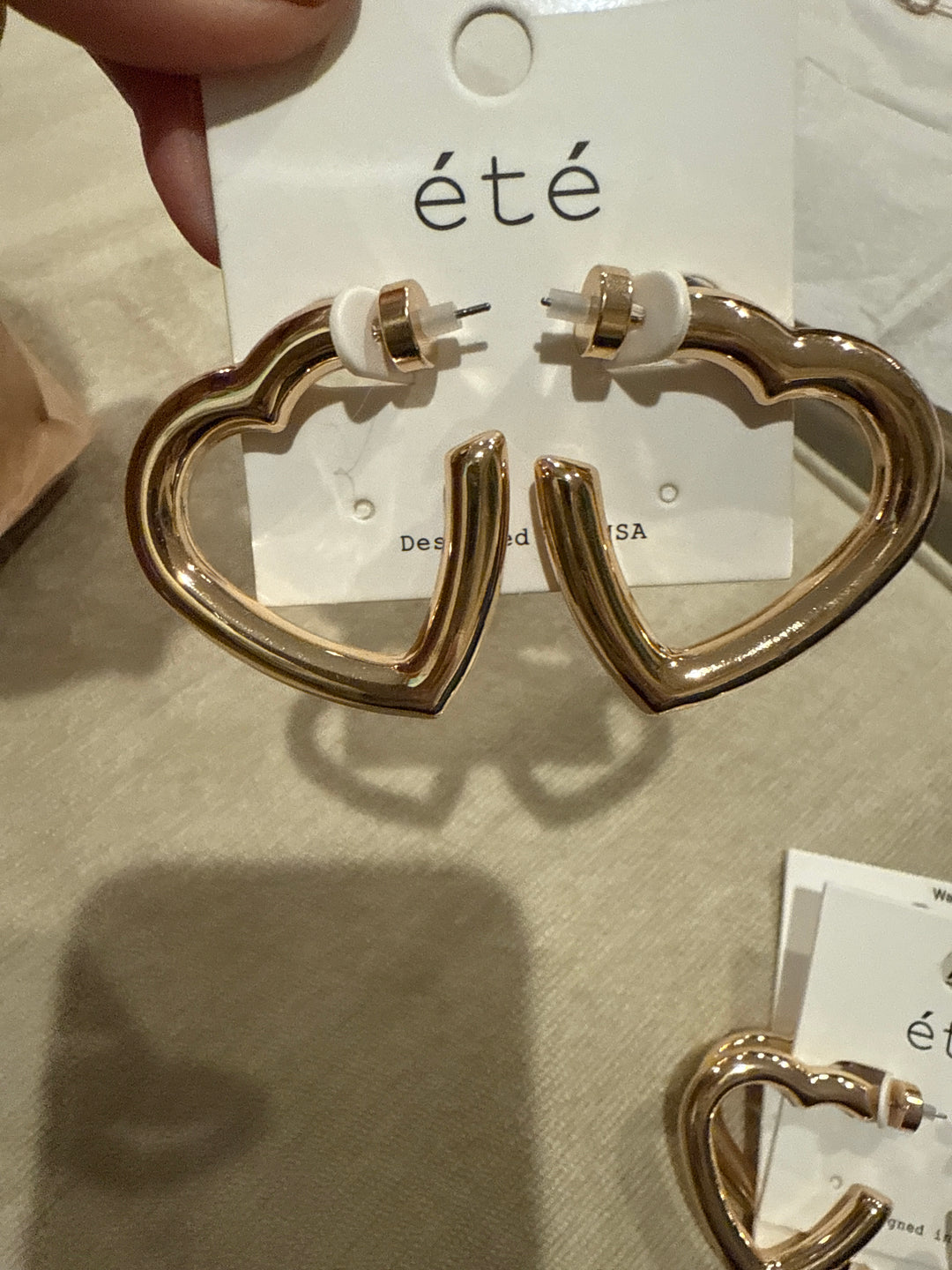 Heart Hoop Earring