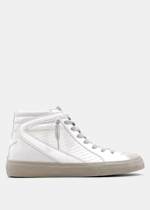 X SHU SHOP Rooney White Snake Sneaker