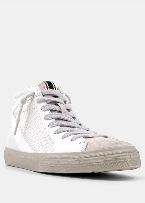 X SHU SHOP Rooney White Snake Sneaker