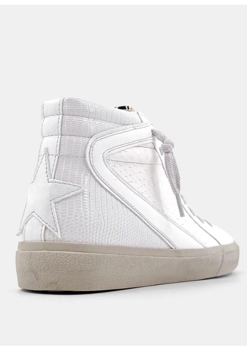 X SHU SHOP Rooney White Snake Sneaker