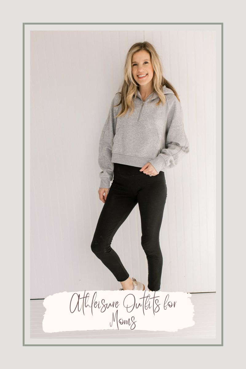 Early Spring Athleisure Outfits for Moms