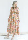 X Indy Retro Pink Floral Dress