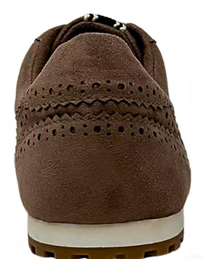 SHUSHOP Penelope Taupe Suede Sneaker