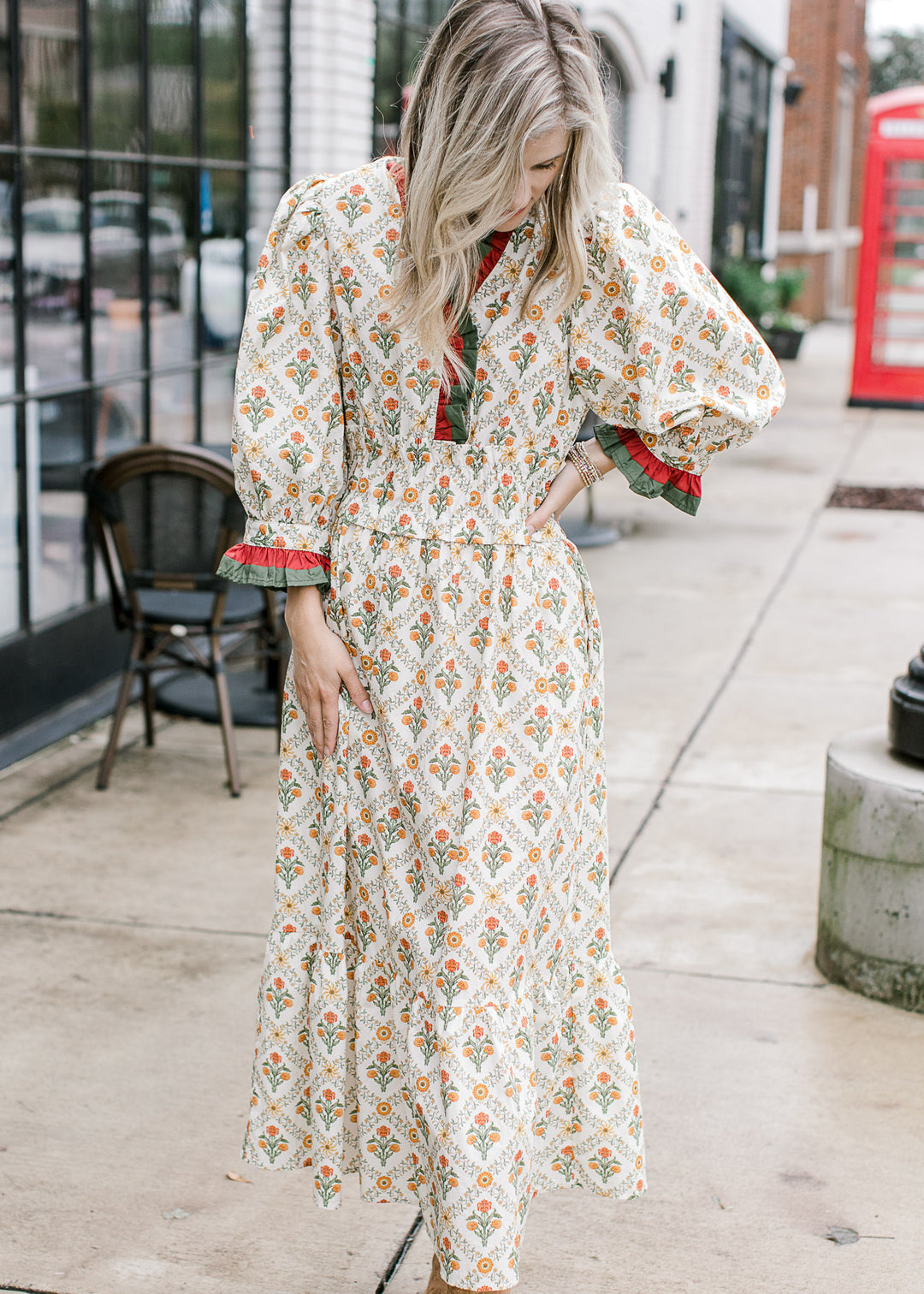Autumn Flowers Dress - Epiphany Boutique Small Autumn Flowers Dress - Epiphany Boutique Small