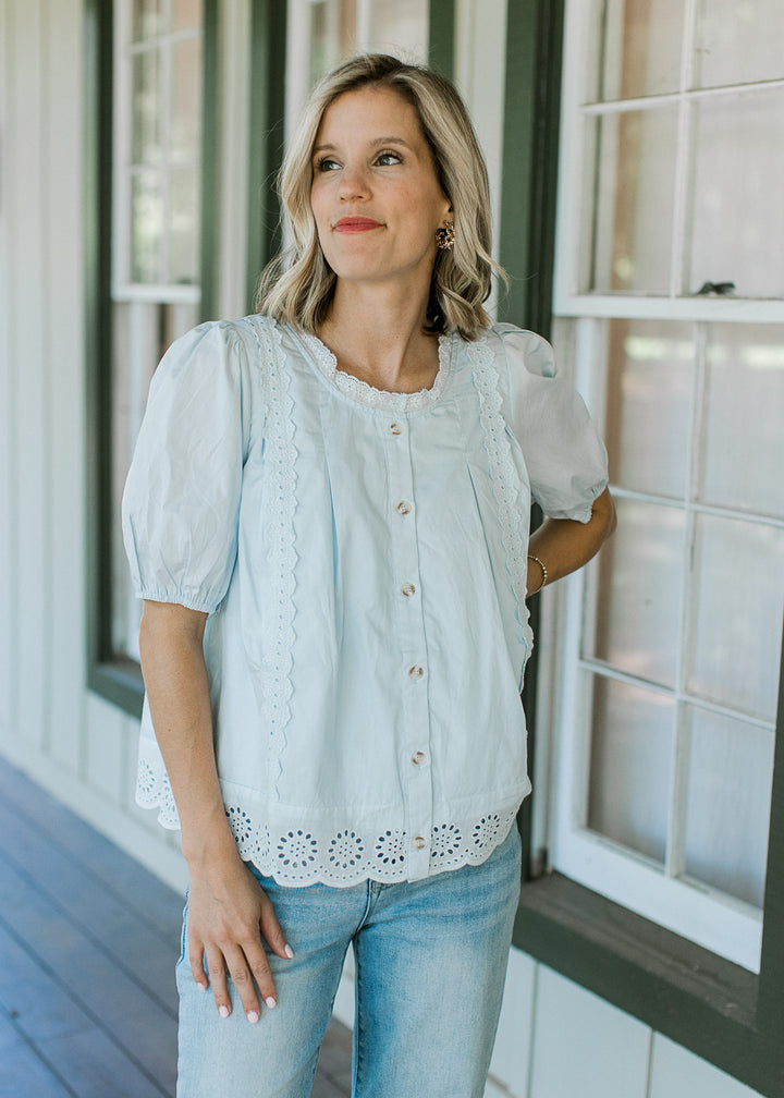 Baby Blues Lace Top