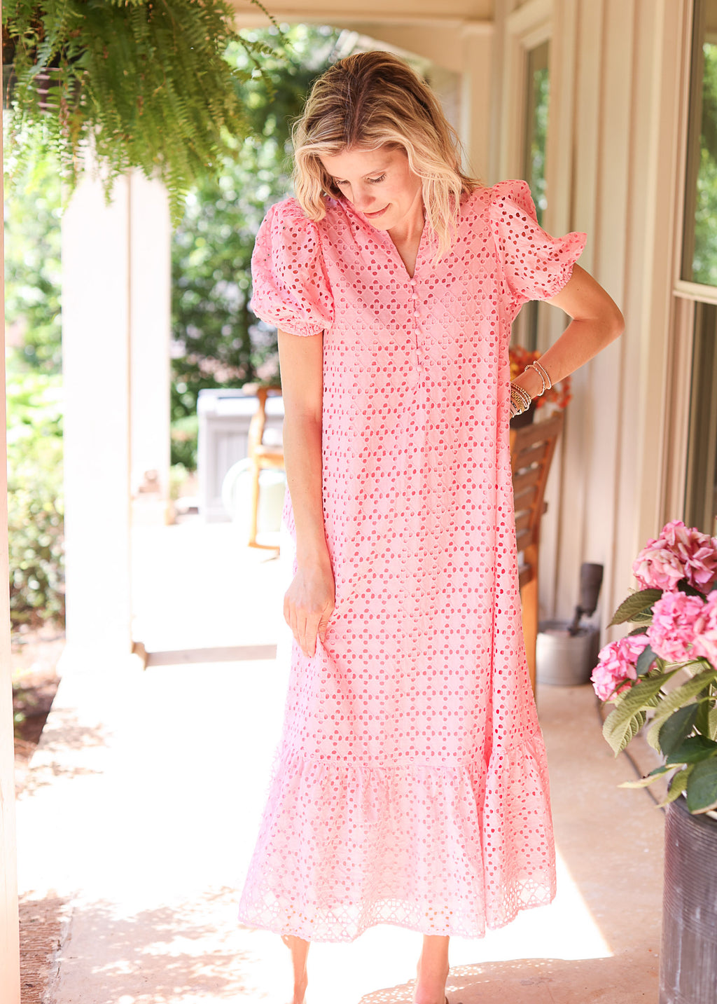 Baby Pink Eyelet Dress