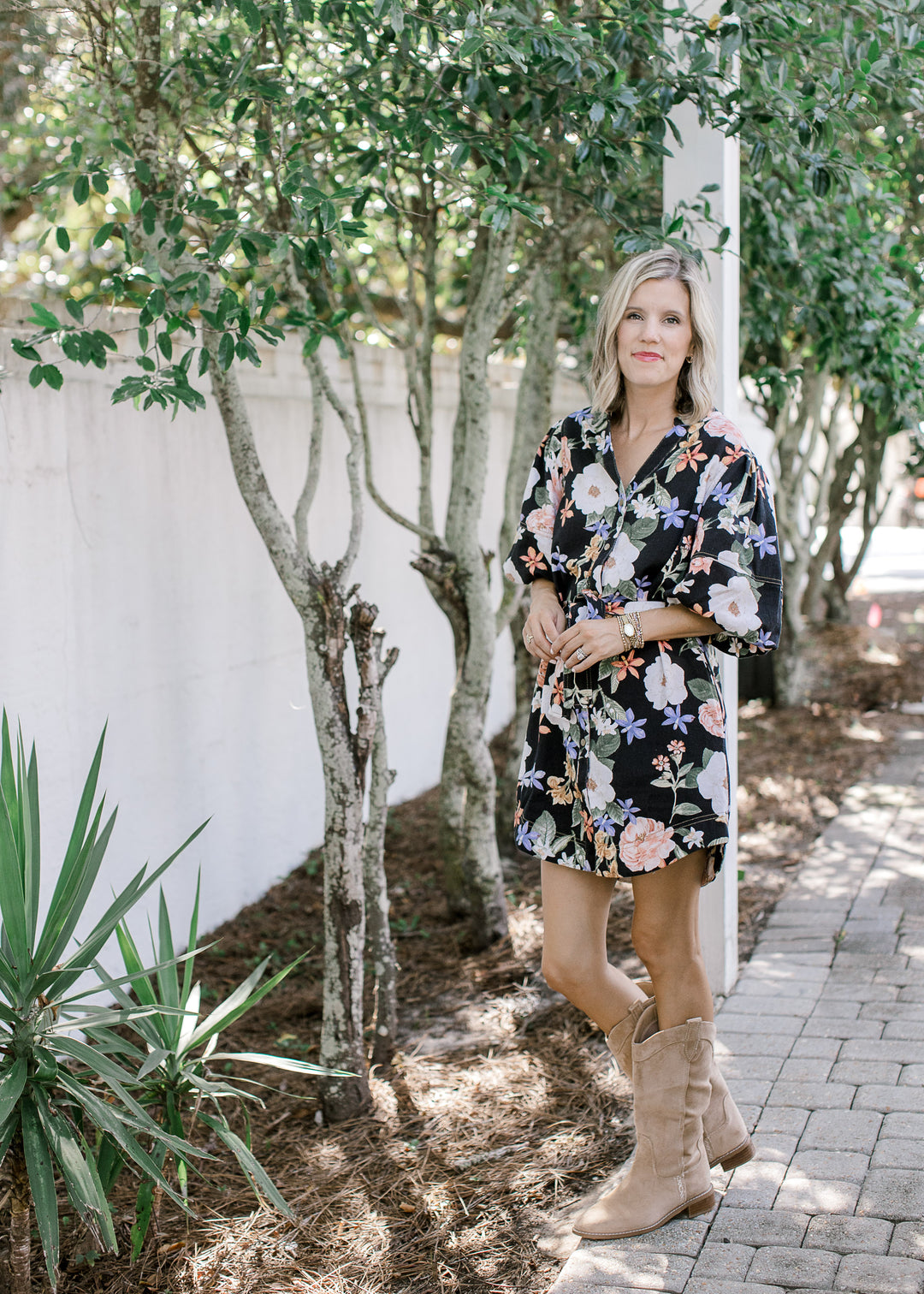 Black Floral Dress