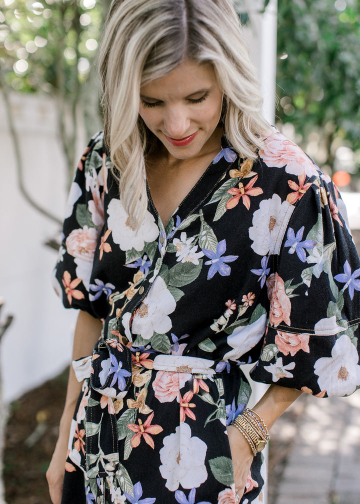 Black Floral Dress