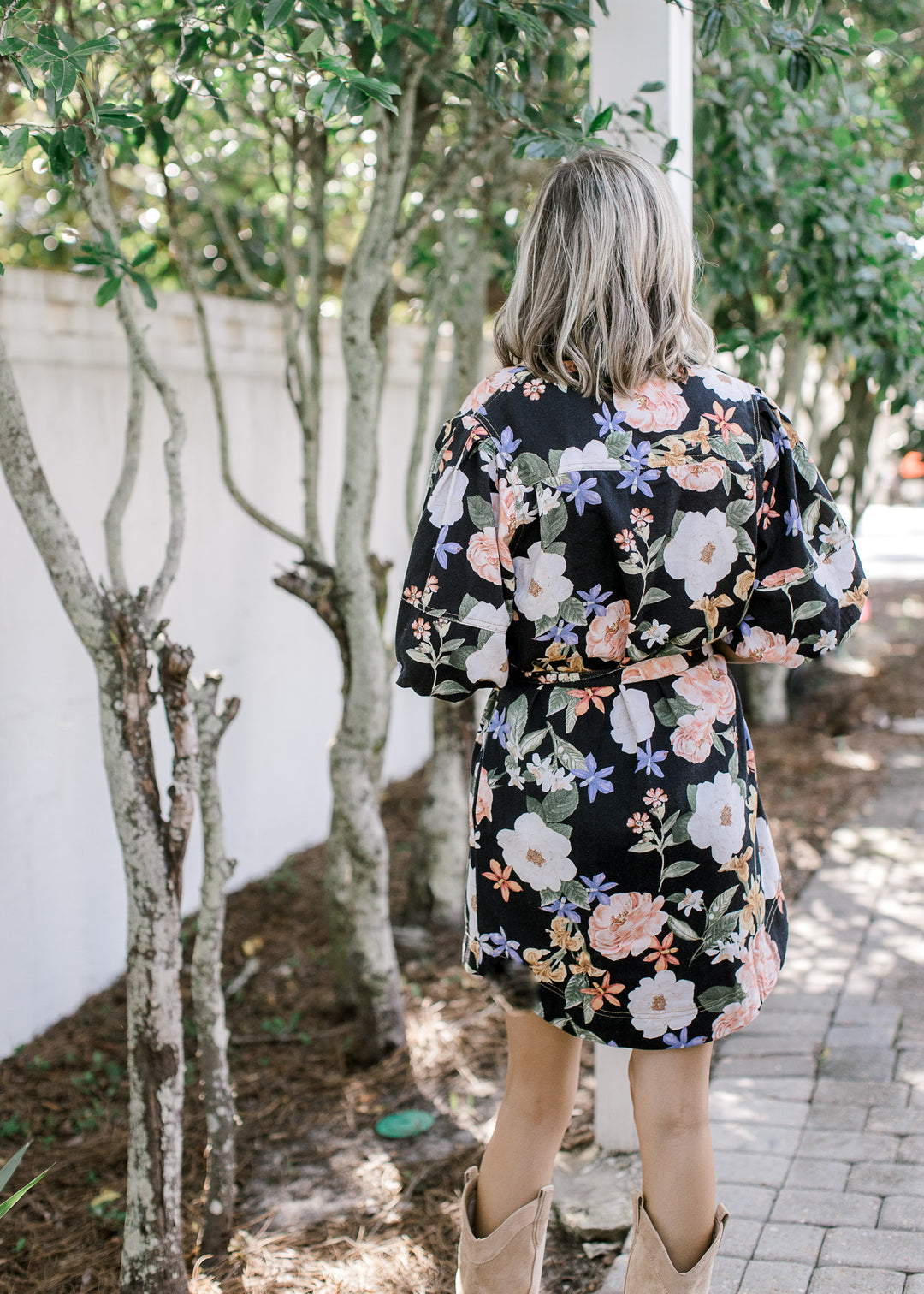 Black Floral Dress