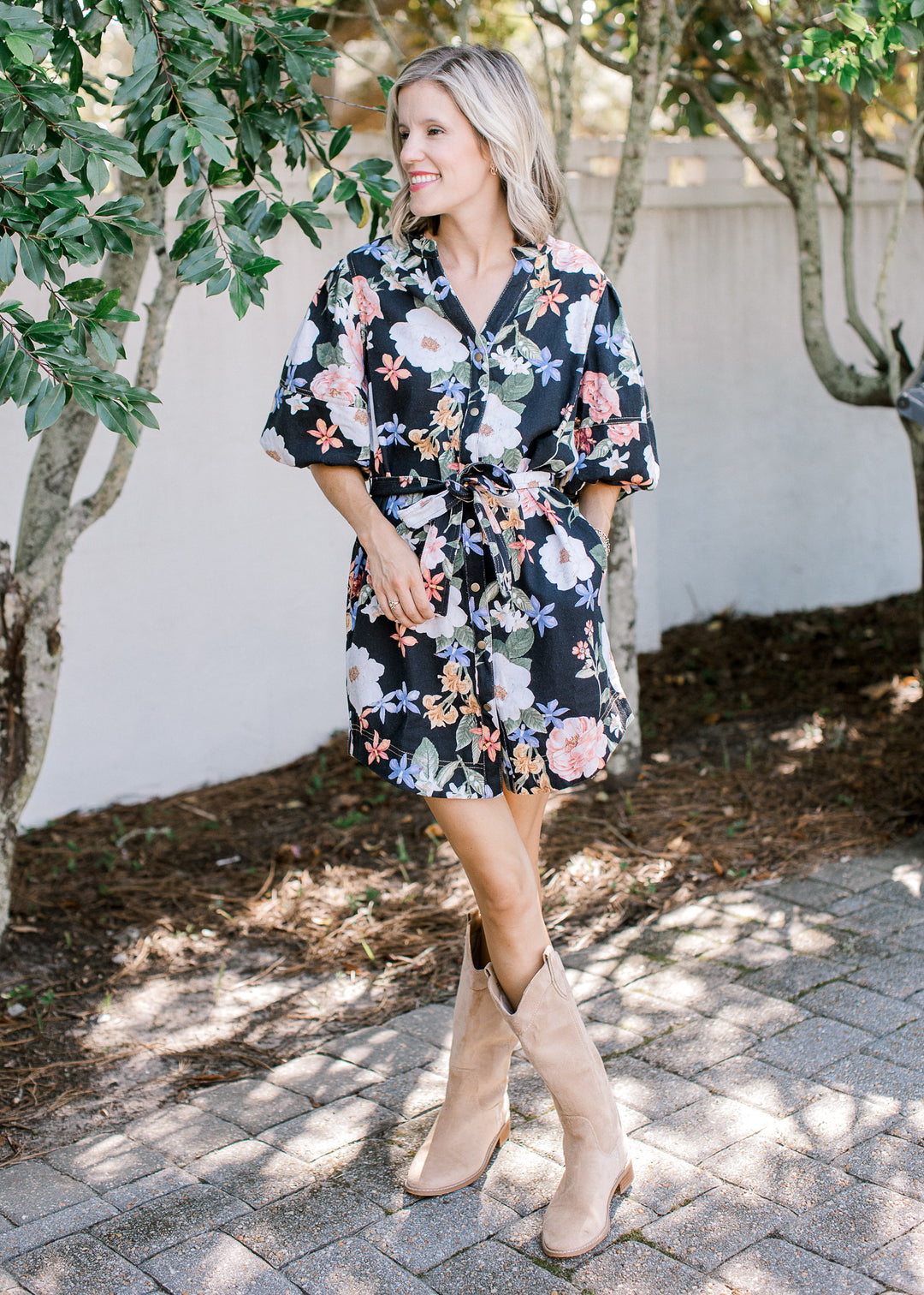 Black Floral Dress