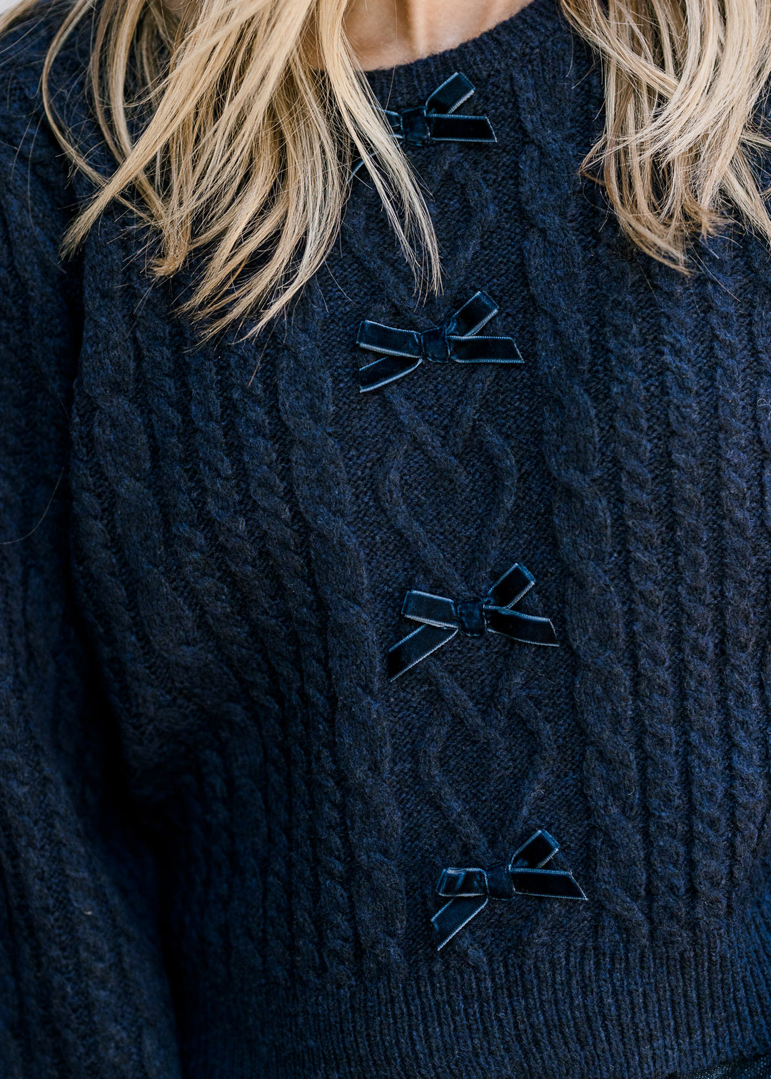 Blue Bows Sweater