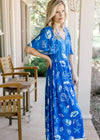 Blue Graphics Dress