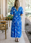 Blue Graphics Dress