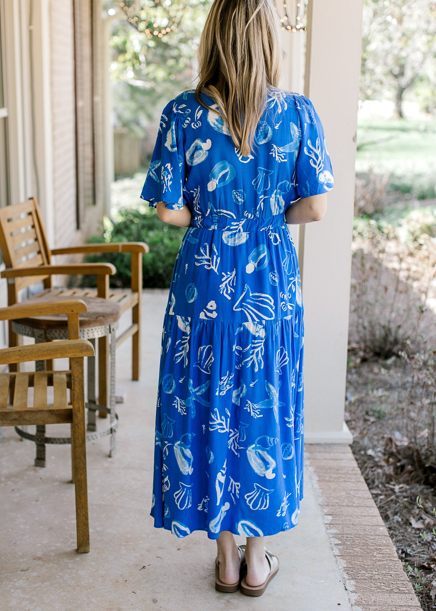 Blue Graphics Dress