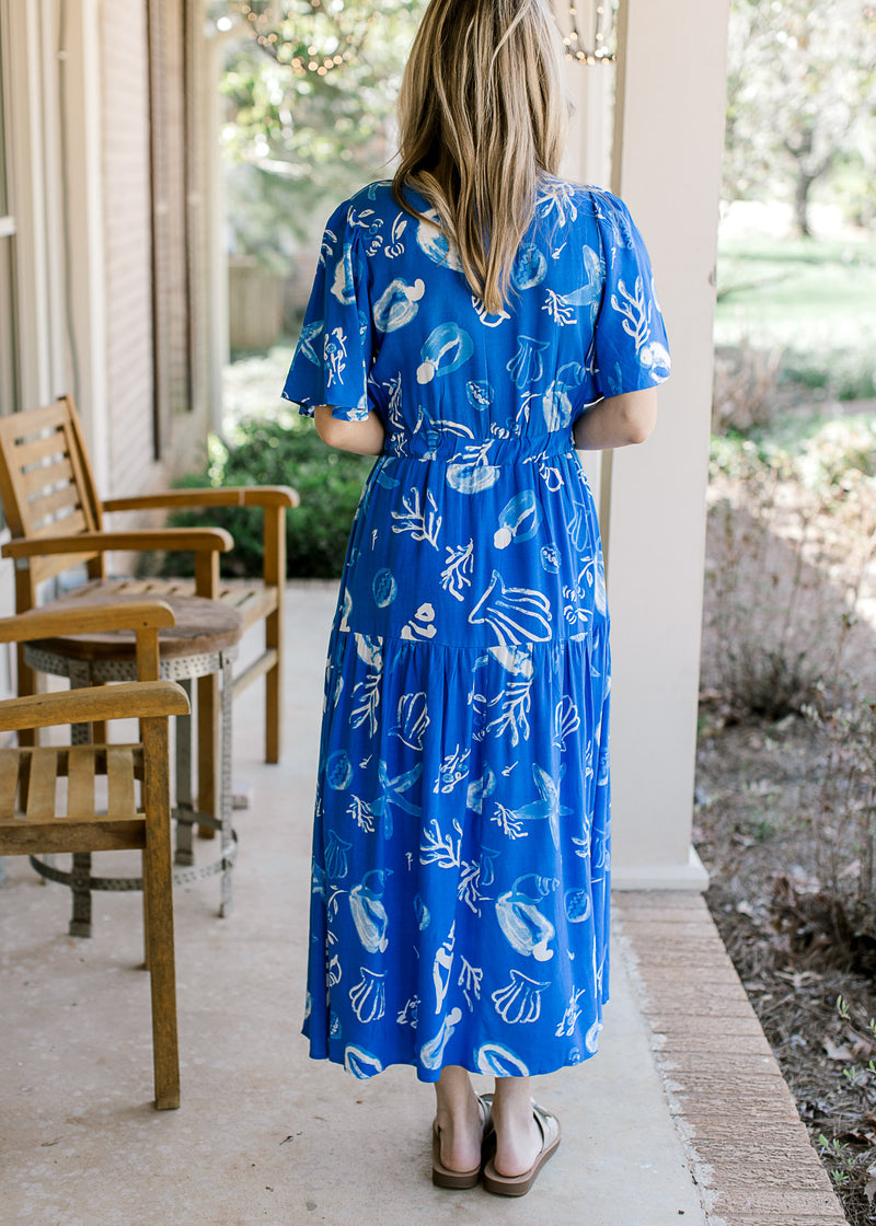 Blue Graphics Dress