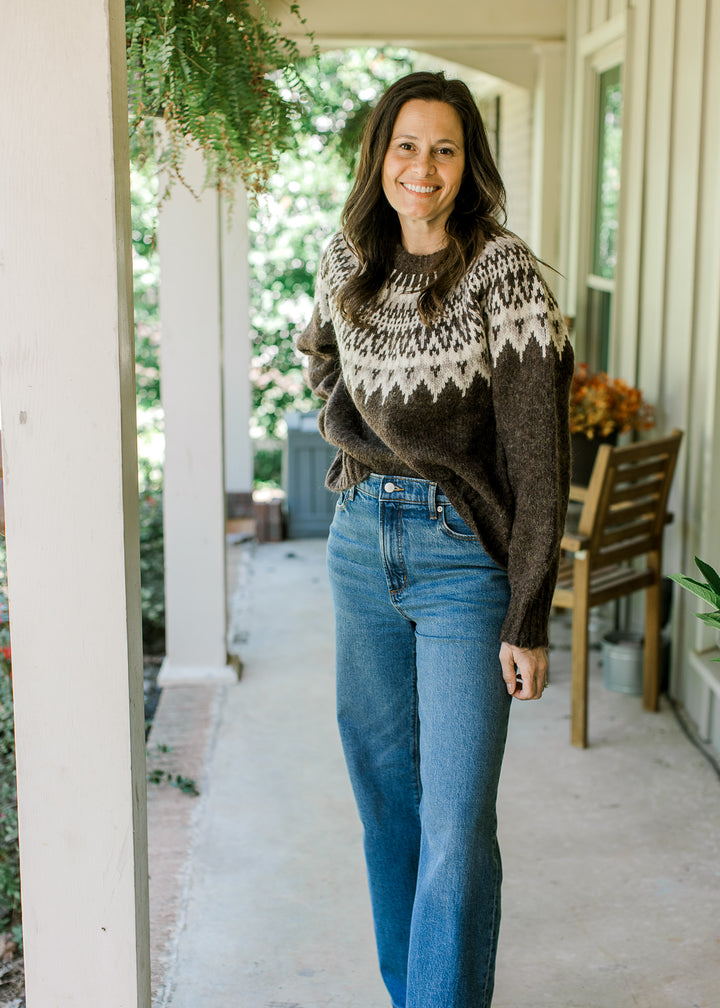 Brown Fair Isle Sweater