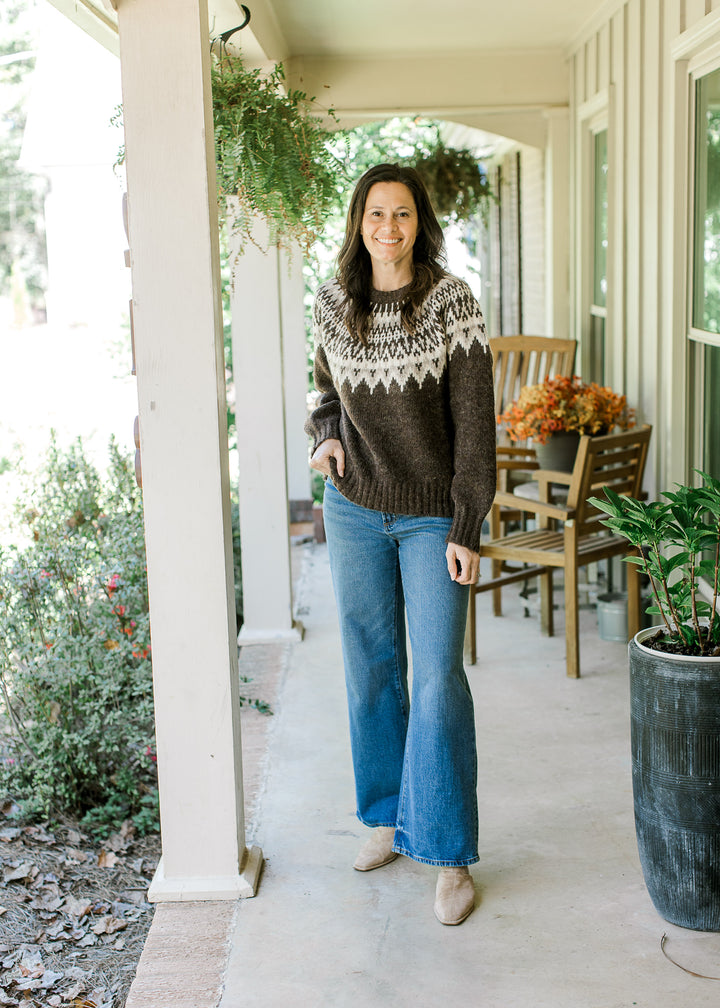 Brown Fair Isle Sweater