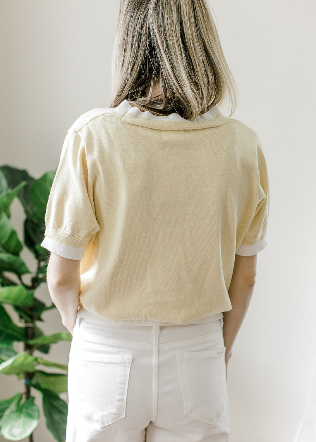 Butter Yellow Short Sleeve Cardigan