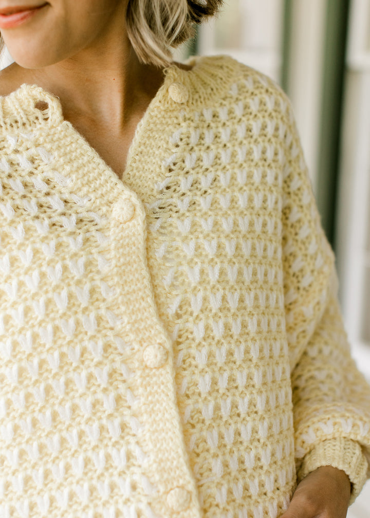 Butter Yellow Chunky Cardigan