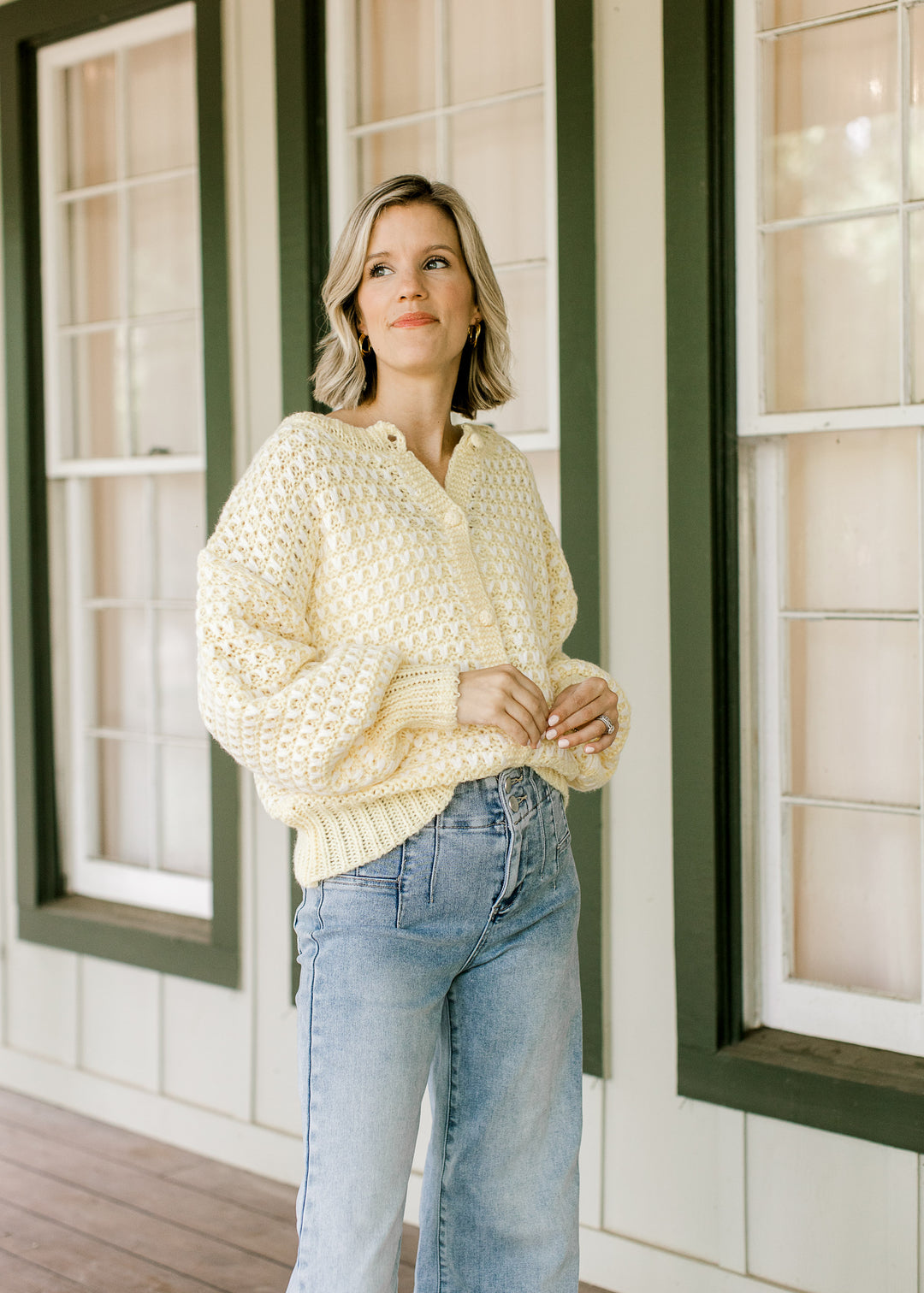 Butter Yellow Chunky Cardigan