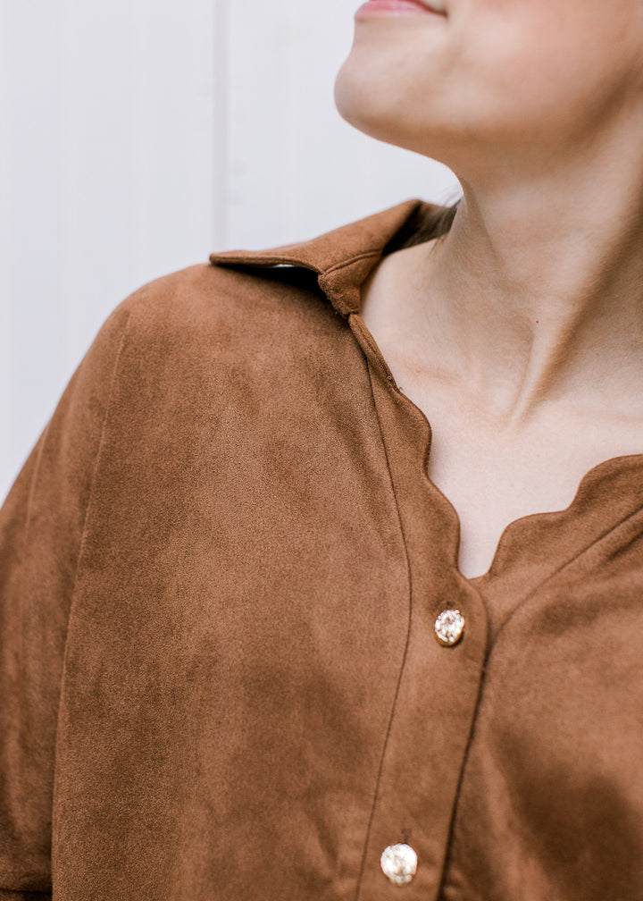 Camel Suede Dress