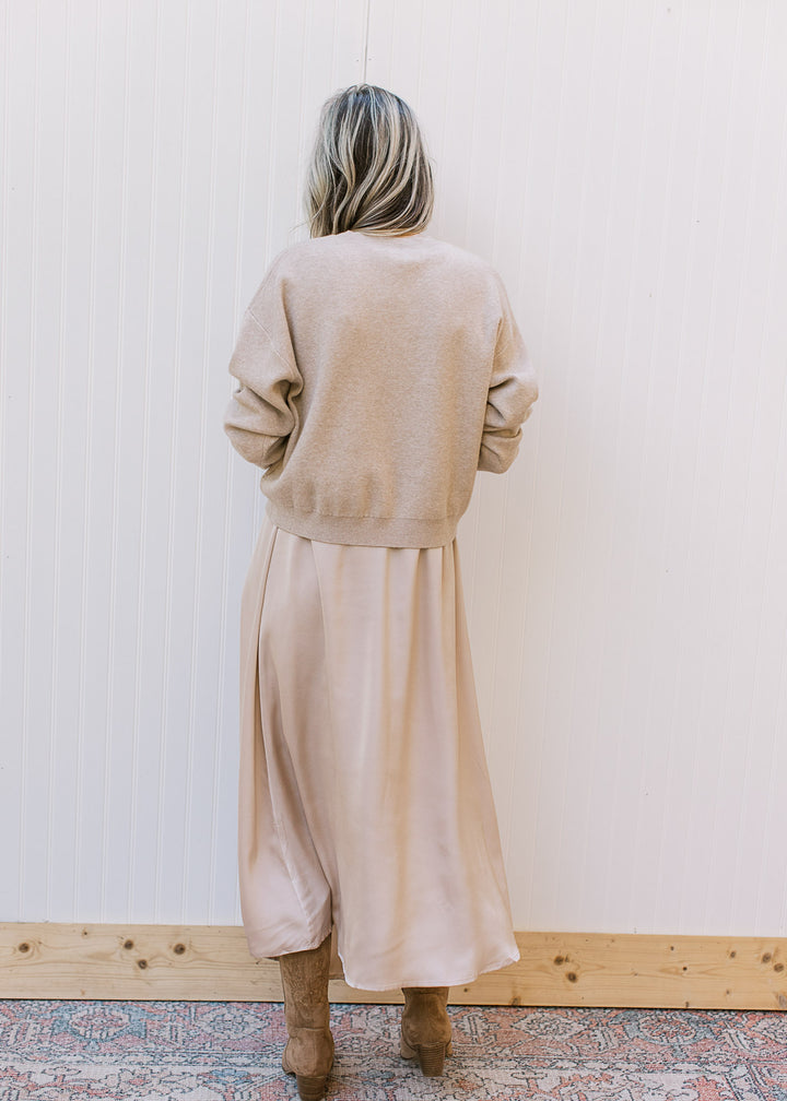 Champagne Pleat Sweater