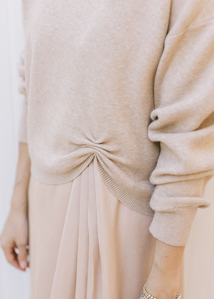 Champagne Pleat Sweater