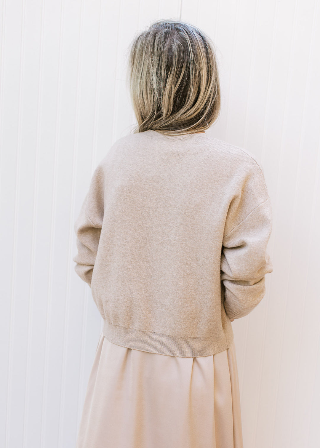 Champagne Pleat Sweater