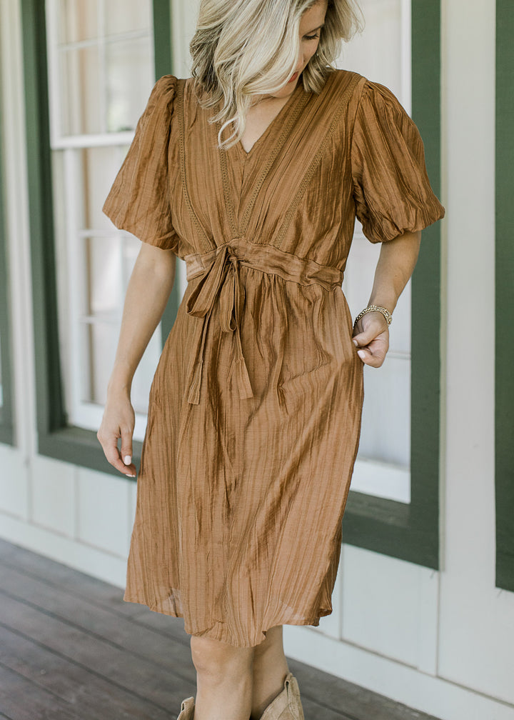 Classic Cognac Dress