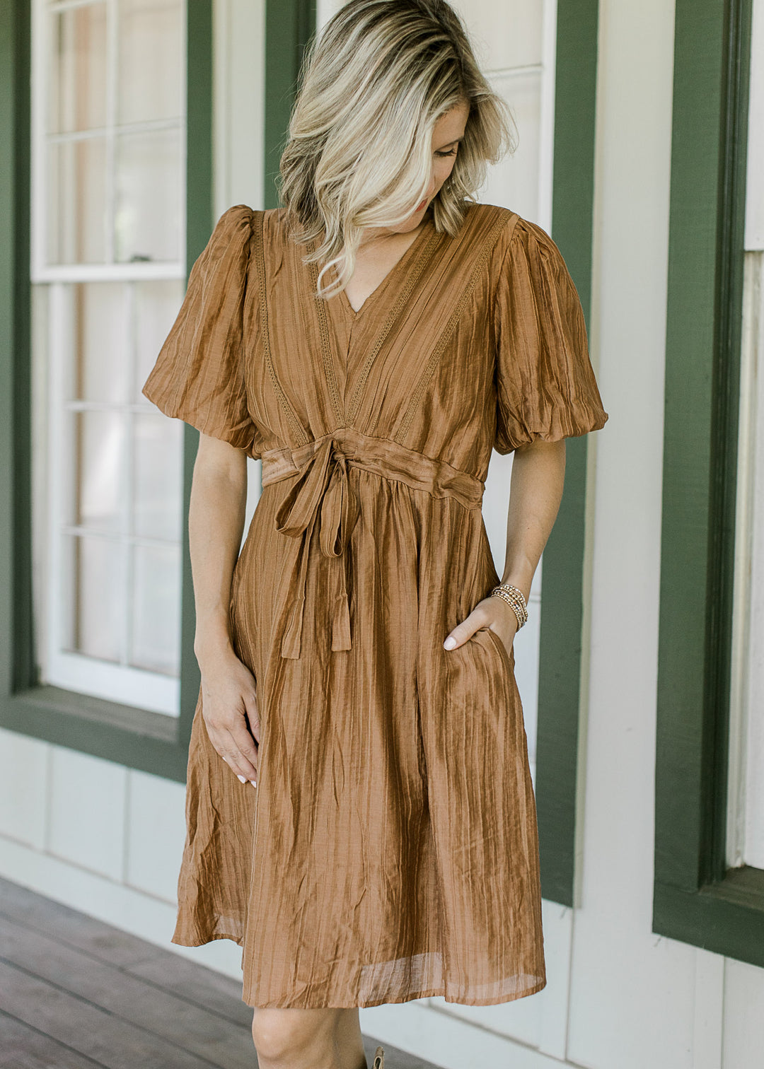 Classic Cognac Dress