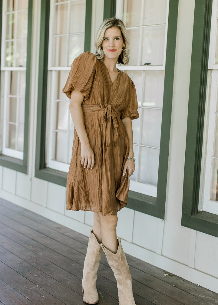Classic Cognac Dress