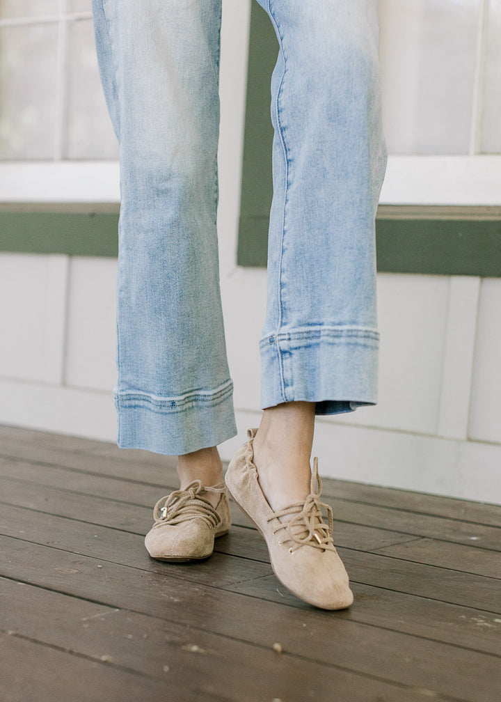 Corky’s Tied Up Ballet Flats in Camel