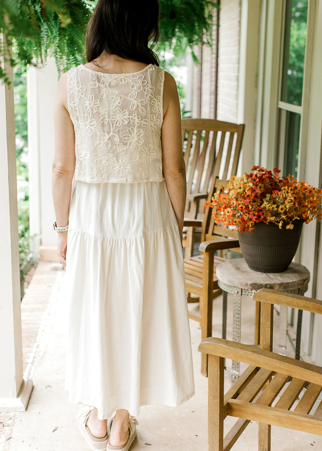 Crochet Sweater Layer Dress