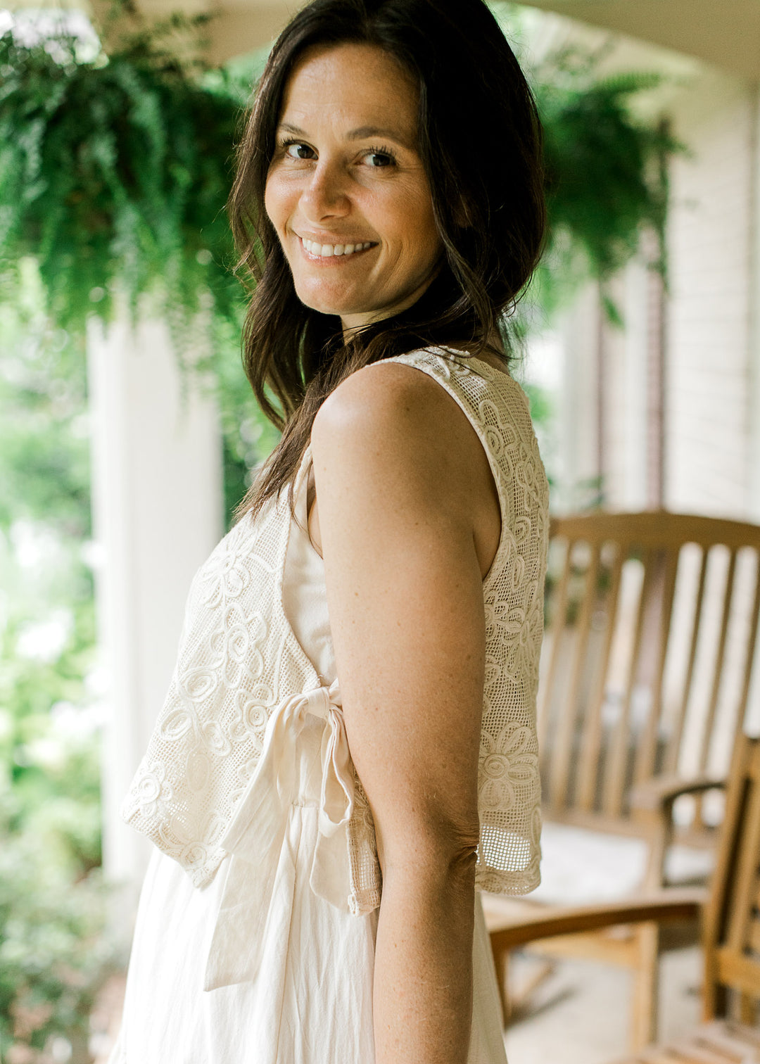 Crochet Sweater Layer Dress