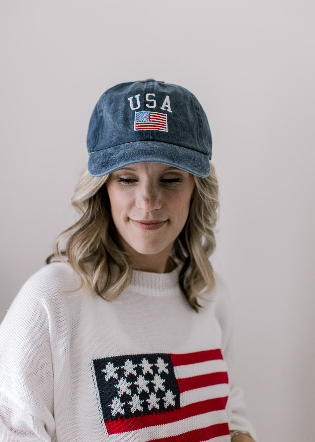 Denim USA Flag Cap