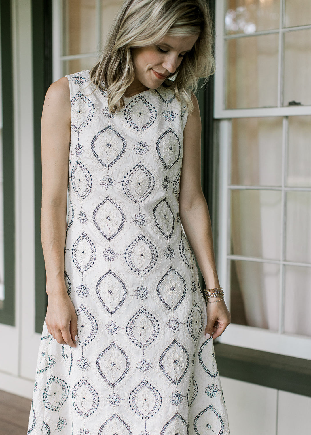 Diamond Embroidered Dress