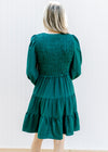 Emerald Green Smocked Dress