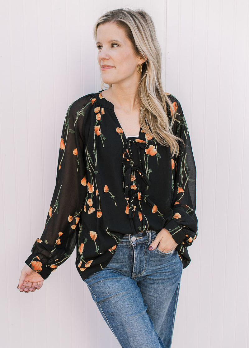 Fall Flowers Top