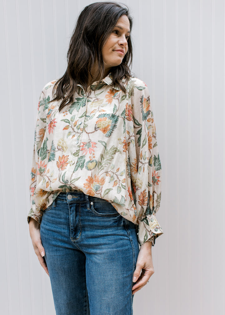 Fall Flowers Top
