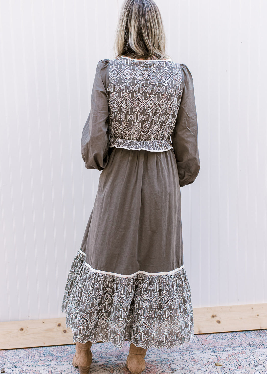 Gray Details Dress
