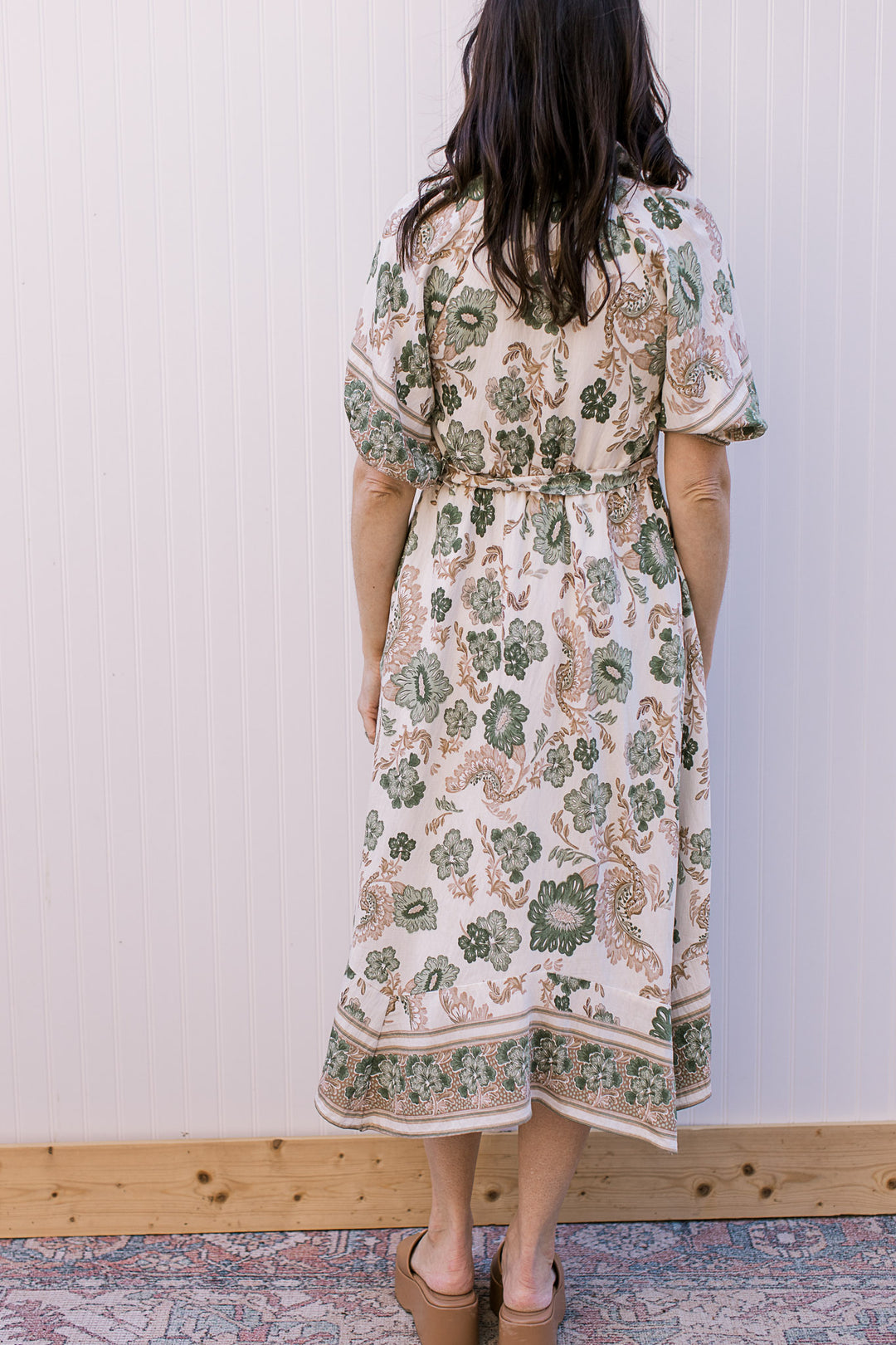 Green and Cream Dress Green and Cream Dress