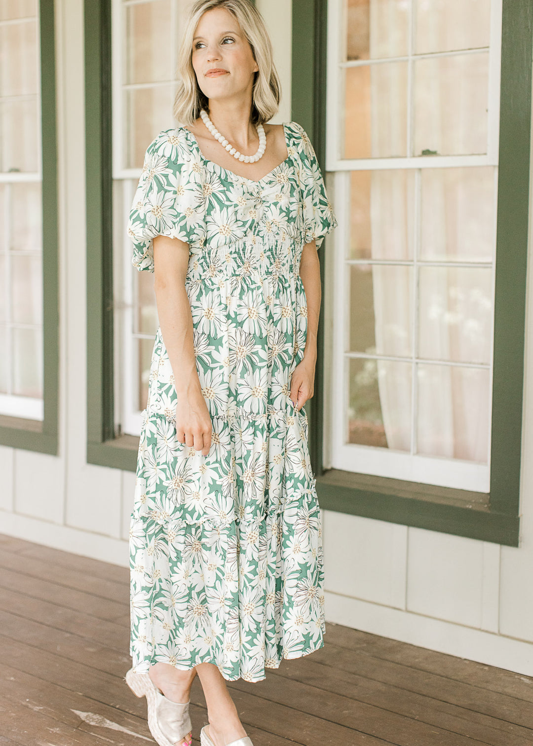Green Daisy Dress
