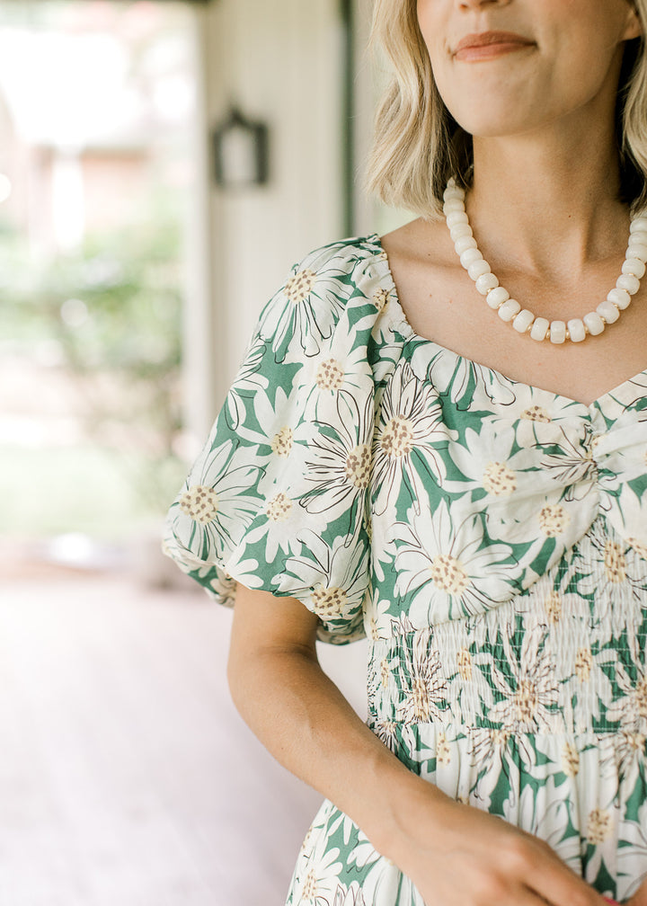 Green Daisy Dress