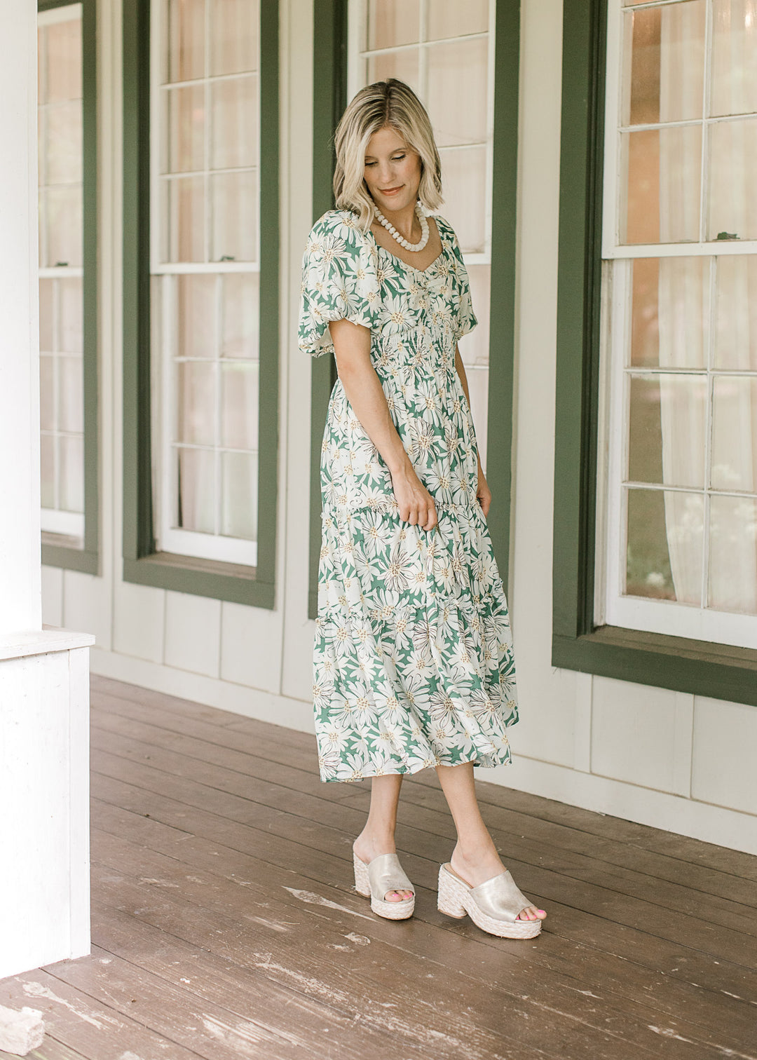 Green Daisy Dress