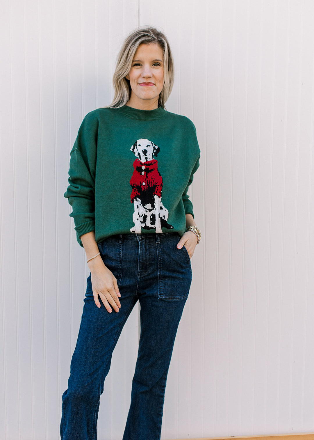 Green Dalmatian Sweater