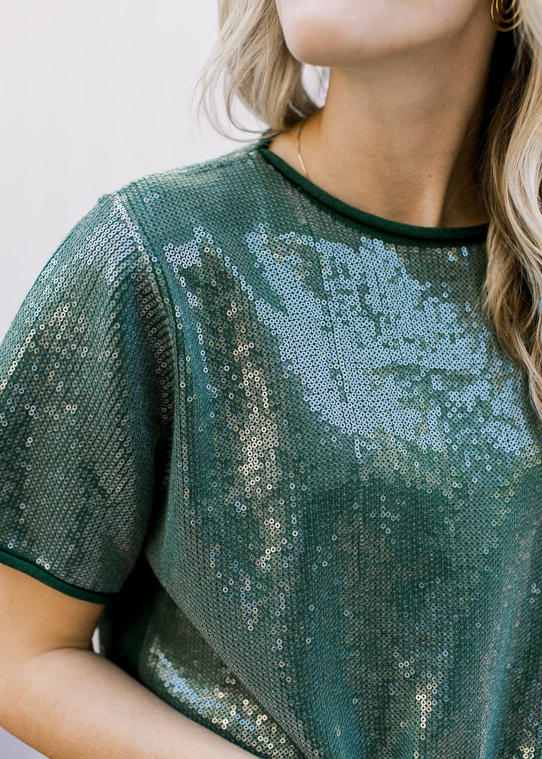 Green Sparkles Top