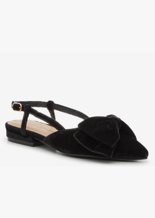 Harmony Back Velvet Flat