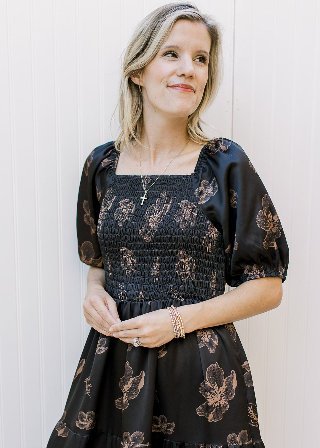 Indigo Bronze Petal Dress