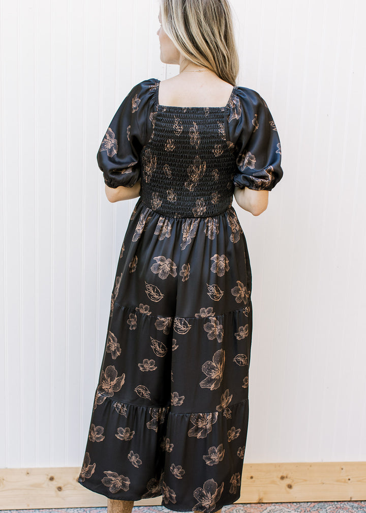 Indigo Bronze Petal Dress