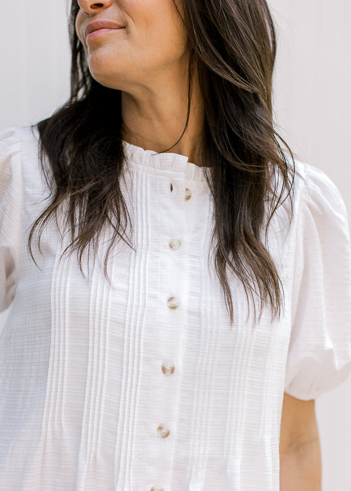 Ivory Pleats Dress